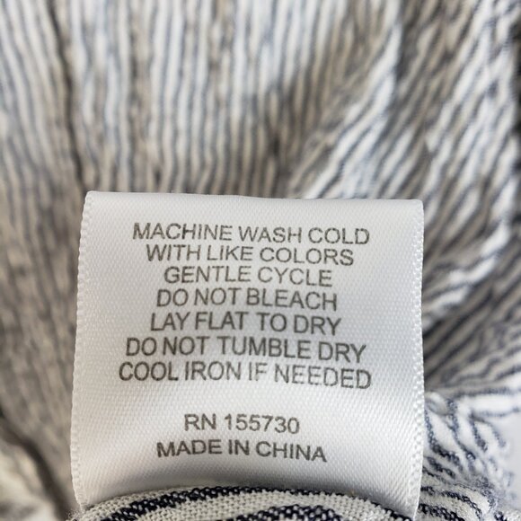 Jane + Delancey Crinkled Blouse Top Shirt Striped Colorblock size 2X Button-up - Picture 11 of 13
